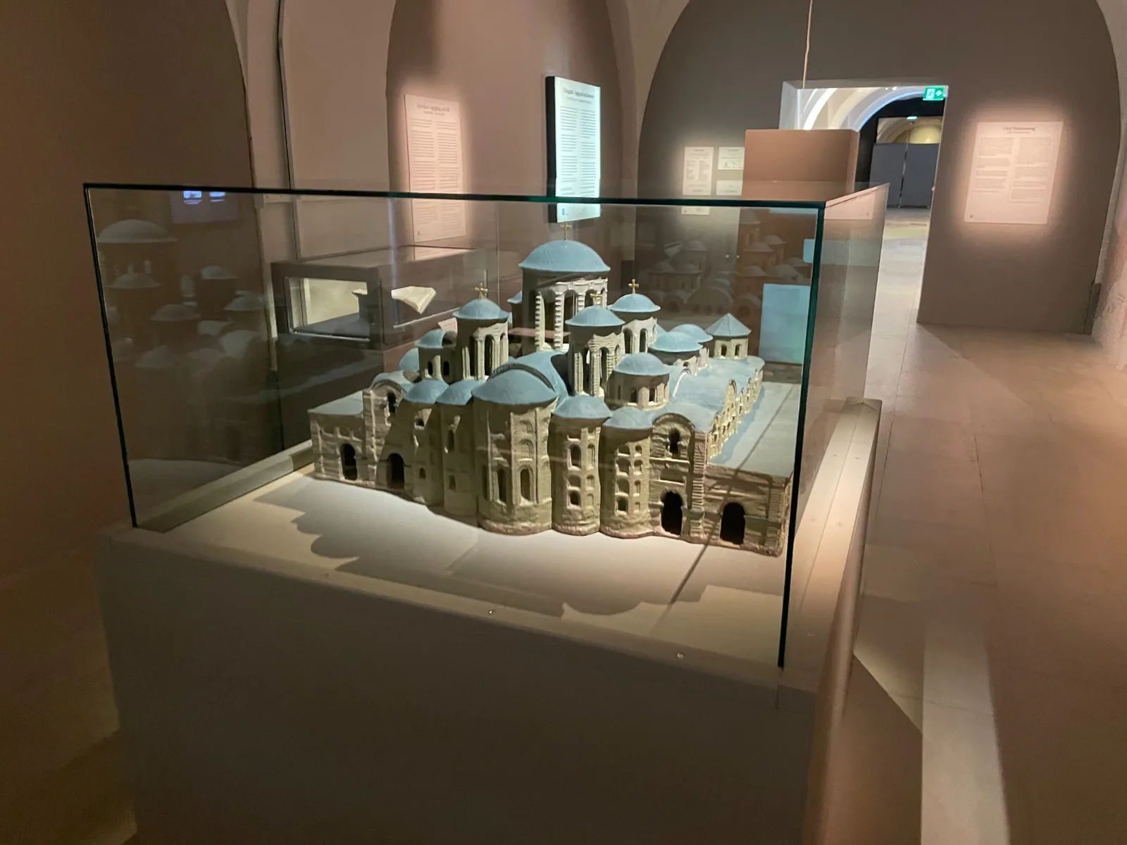 Modellen i utställningssalen på Armémuseum